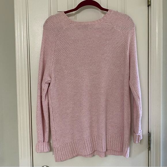 MERONA • Light Pink Long Sleeve Knit Crewneck Sweater - Picture 6 of 6